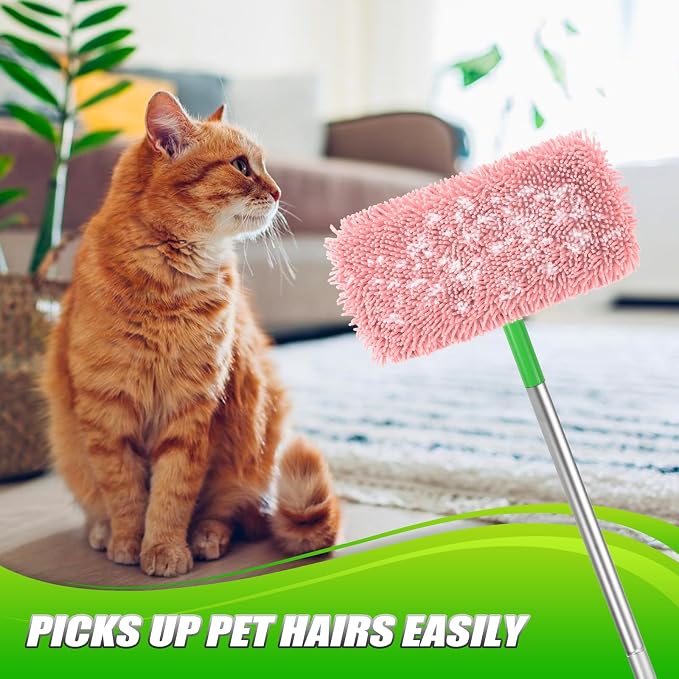 Set of 4 Reusable Microfiber Mop Pads Compatible - Image 5