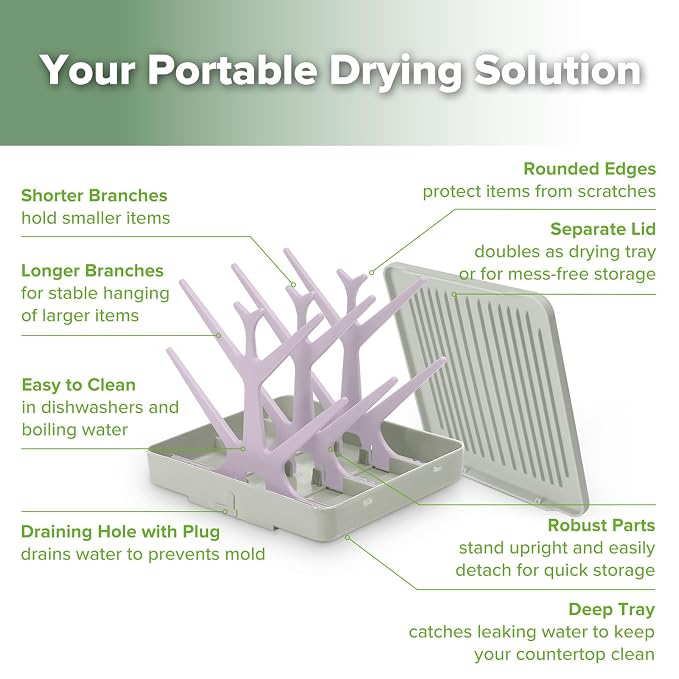 haakaa Portable Baby Bottle Drying Rack - Image 4