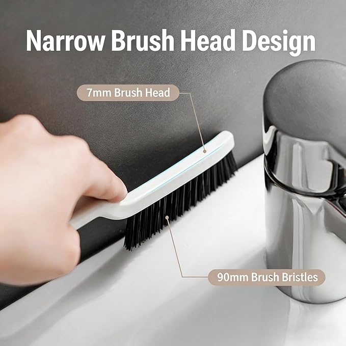 11PCS Crevice Cleaning Brush Set, Groove Gap Cleaning Tool Hard Bristle Recess - Image 2