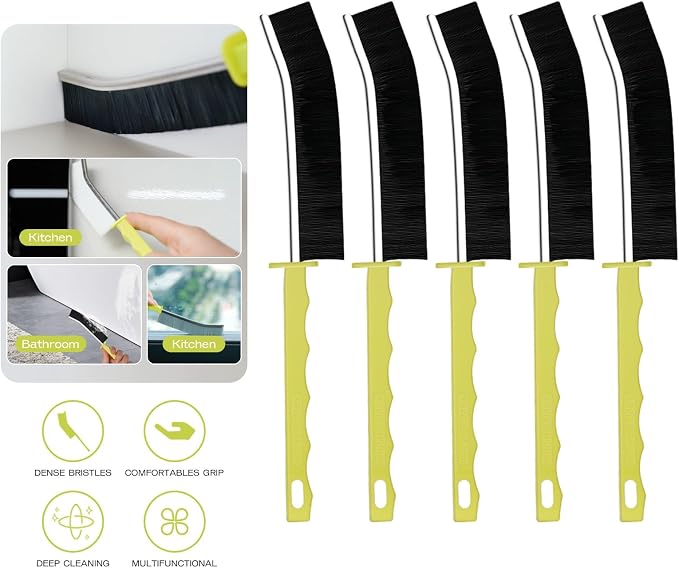 5-Pack Heavy-Duty Crevice Cleaning Brushes – Stiff Bristles - Image 7
