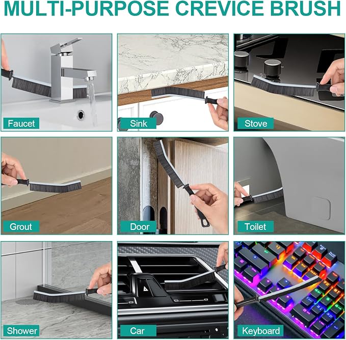 Crevice Cleaning Brush, New Multifunctional Gap Cleaning Brush Tool, Thin Scrub - Image 2