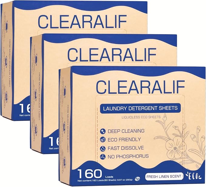 CLEARALIF Laundry Detergent Sheets, Fresh Linen, Apartments by CLEARALIF