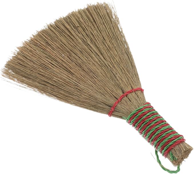 OUNONA Natural Corn Broom with Handle Small Whisk Broom by OUNONA