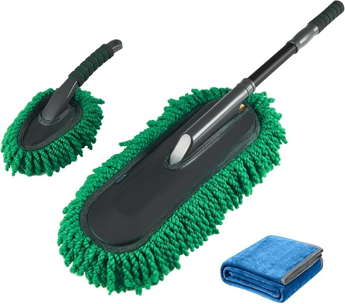 FLORICH Large Microfiber Car Duster Kit, Extendable Car Duster Exterior Scratch by FLORICH
