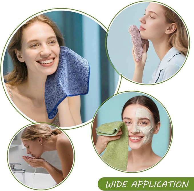 SINLAND Microfiber Face Towels Ultra Soft Facial Washcloths Face Cloth - Image 8