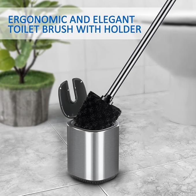 Toilet Bowl Brush and Holder, Toilet Brush - Image 2