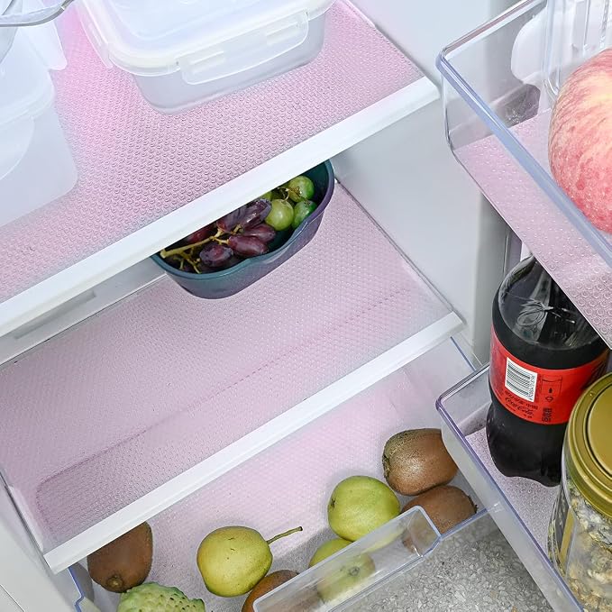 12Pcs Refrigerator Liners Washable Fridge Shelf Liners Refrigerator Mats by BOPART-ENJOYYOURLIFEALWAYSBYYOURSIDE