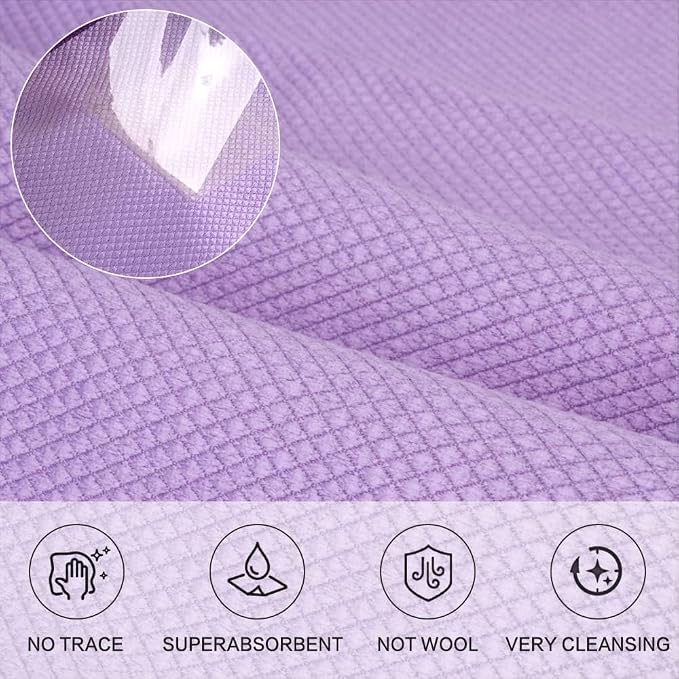 SINLAND Microfiber Glass Cleaning Cloth, Lint Free Cleaning Cloths - Image 3