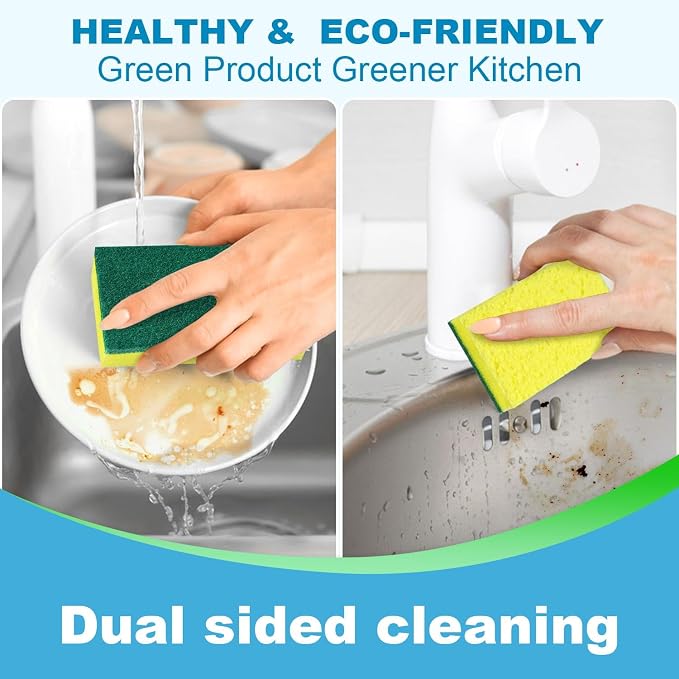 24 Pack Heavy Duty Scrub Sponges, Efficiently Clean The Surface Stains - Image 3