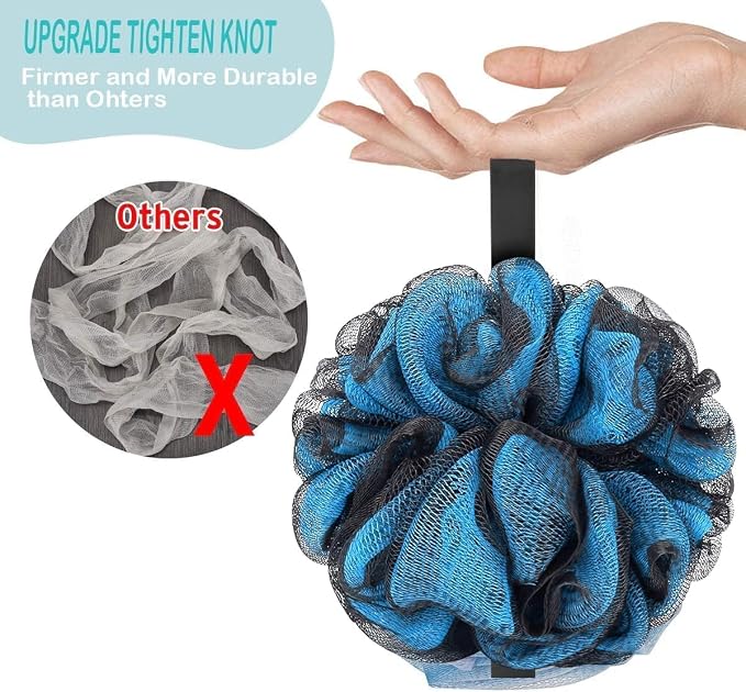 Fu Store Loofah Sponge Shower Loofahs 70g Bath Sponges Mesh Balls 4 Colors Body - Image 2