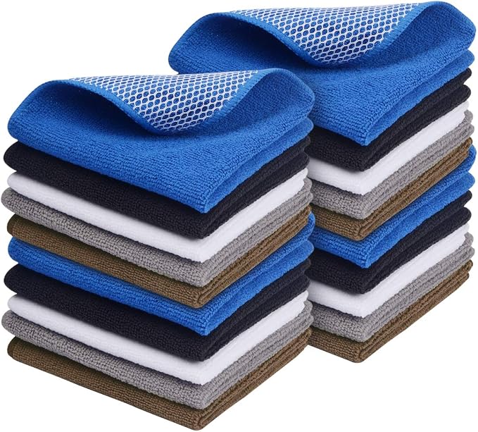 SINLAND Microfiber Dish Cloth for Washing Dishes Best Kitchen Washcloth Dish by SINLAND