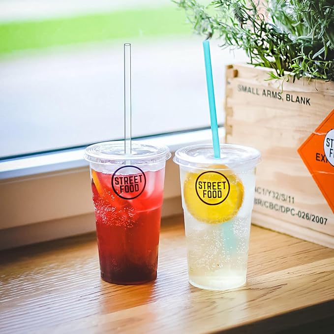 ALINK 10.5 in Long Reusable Plastic Straws - Image 7