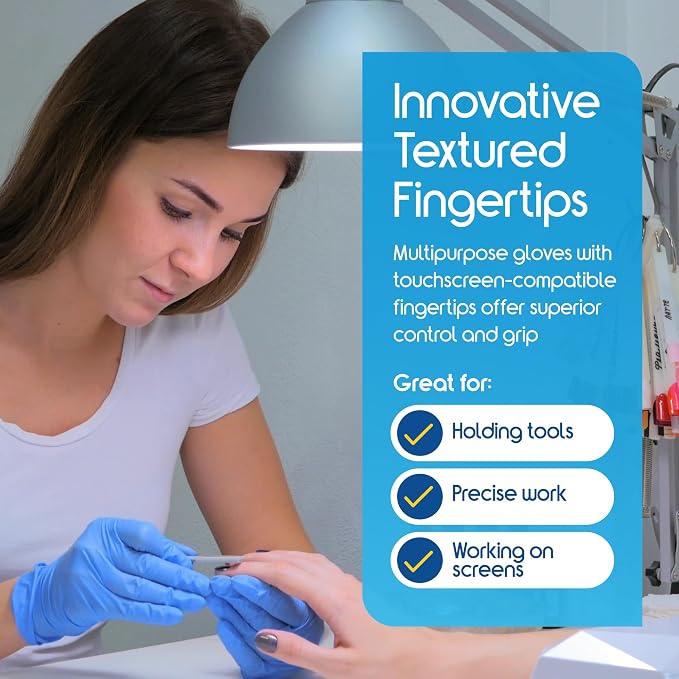 Inspire Nitrile Exam Gloves | The Original Quality Stretch Nitrile Cobalt Blue - Image 6