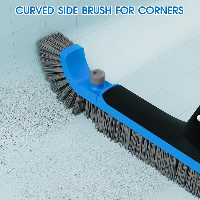 2 in 1 Pool Brush with Poles 10ft - Image 3