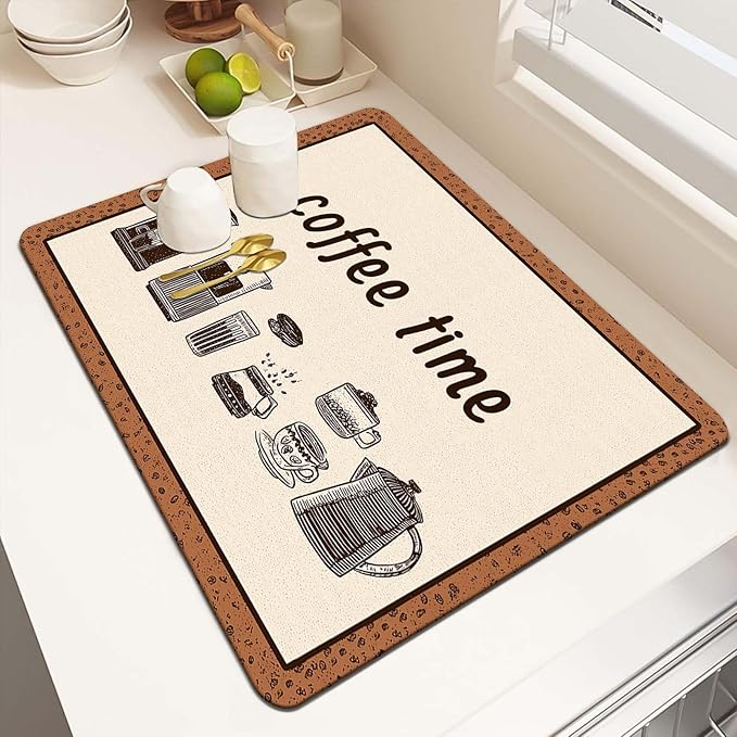 MCALK Coffee Mat, Coffee Bar Station Accessories by MCALK