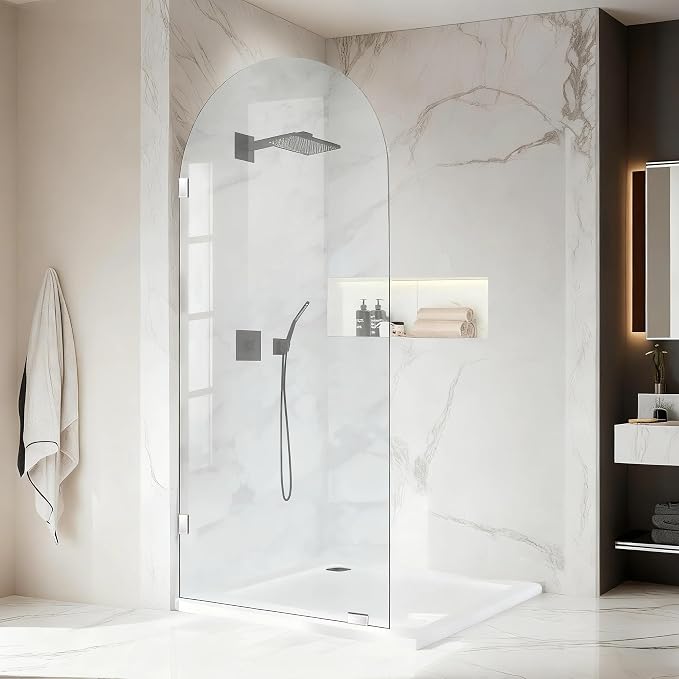 36" W ×78" H Shower Glass Panel, Glass Shower Door Single Panel - Image 8