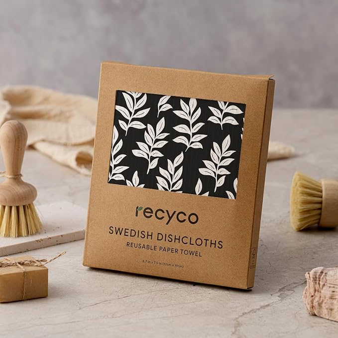RECYCO Swedish Dishcloths for Kitchen | 5 Pack Mystic Meadows Washable Dish - Image 9