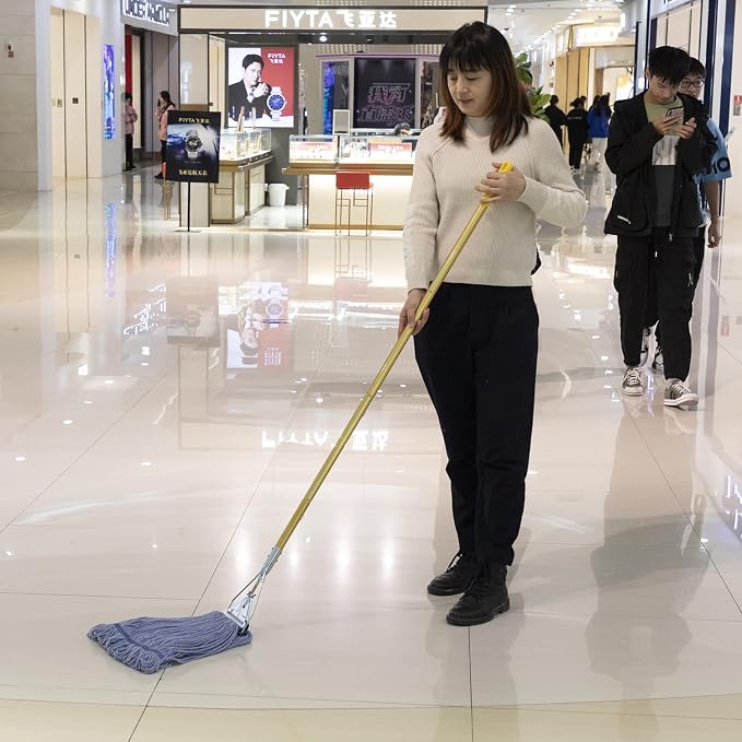 Heavy Duty Commercial Industrial Mop, Including Three mop Head Replacement - Image 5