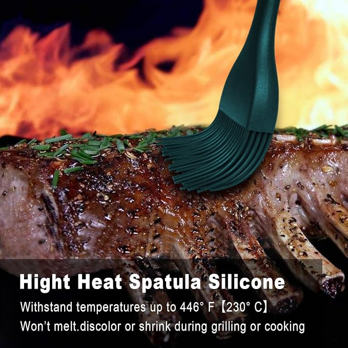Walfos 600℉ Heat Resistasnt Basting Brush, BPA Free Silicone Pastry Brushes - Image 6