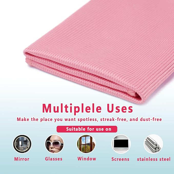 6 Pack Glass Cleaning Cloth Microfiber Cleaning Cloth - Image 4