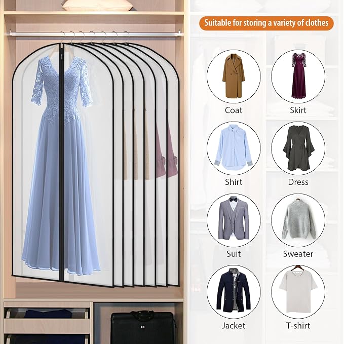 Kntiwiwo Garment Bags Clear Suit Bag - Image 4
