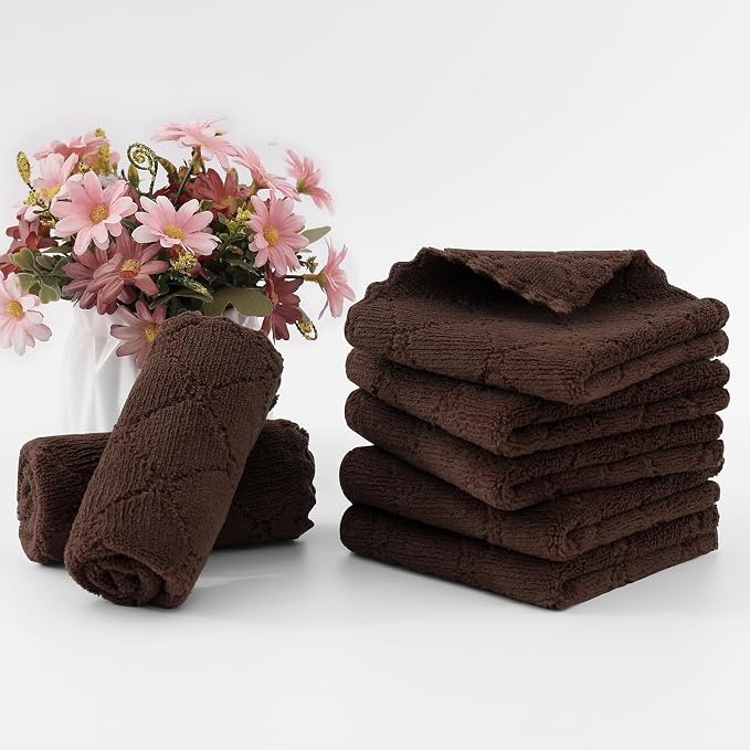 Homaxy 12 Pack Kitchen Dish Cloths, Super Soft and Absorbent Coral Velvet Dish - Image 6