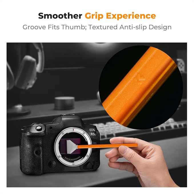 K&F CONCEPT 24mm Full Frame Sensor Cleaning Swab*6 + 20ml Sensor Cleaner - Image 7