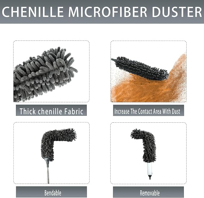 4 Pcs Microfiber Cobweb Duster - Image 6