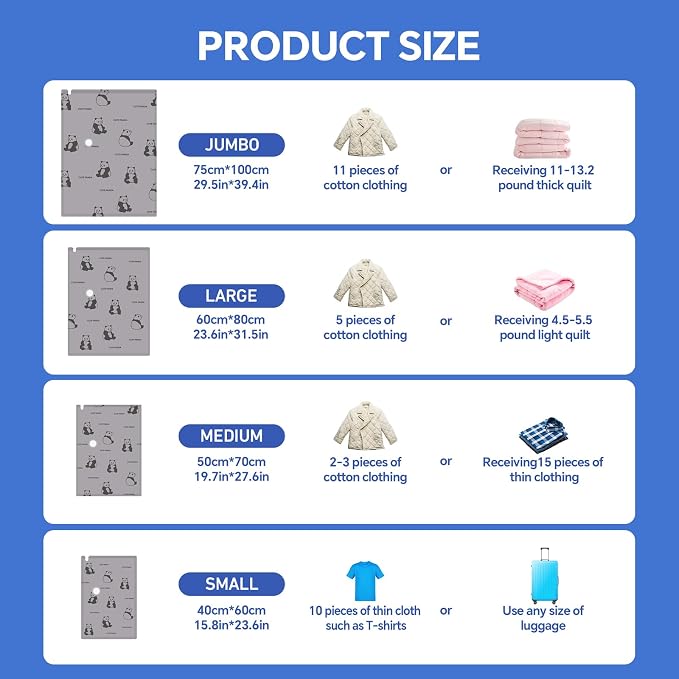 Heavy Duty Space Saver Vacuum Storage Bags - Image 8