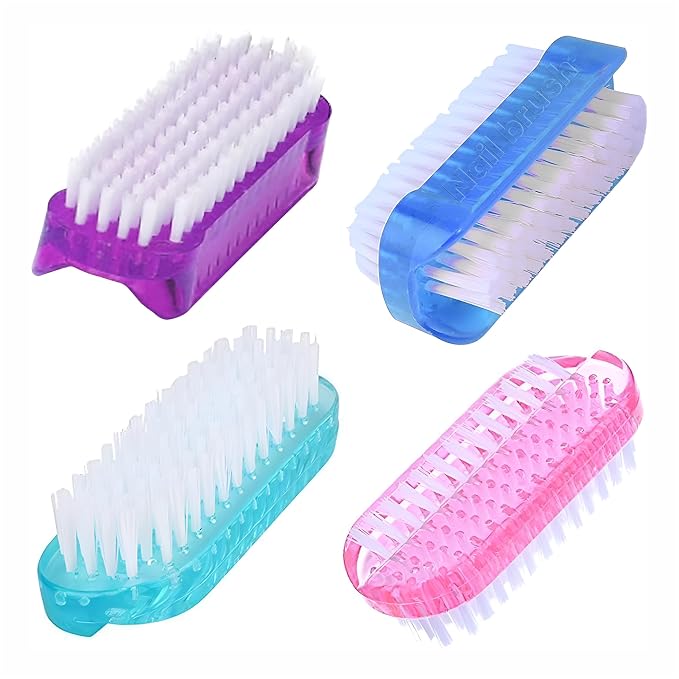 4 Pcs Nail brush Two Sided, Nail brush by Unknown