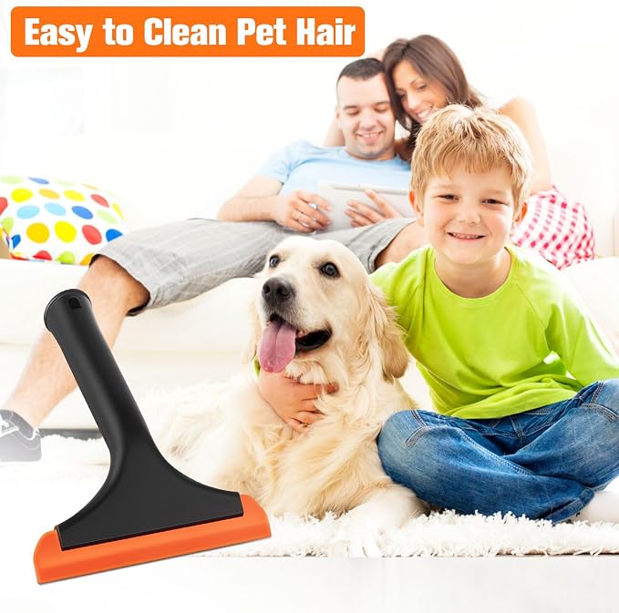 Silicone Pet Hair Removal, Pet Hair Rubber Carpet Rake Cat Dog Hair Remover - Image 6