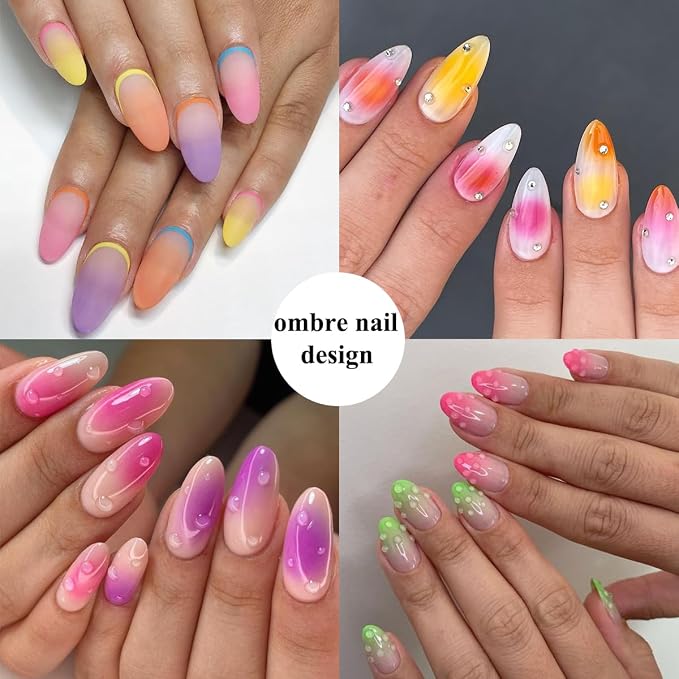 Soft Sponges with Grabbing Pen for Ombre and Aura Nail Art with Brush, - Image 7