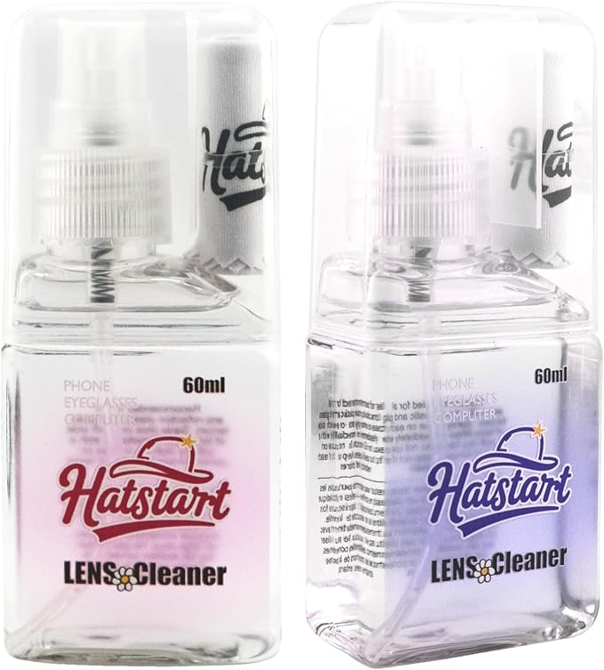 2-Pack Eye Glasses Cleaner Spray, Travel-Sized Screen Cleaning Kit by Hatstart