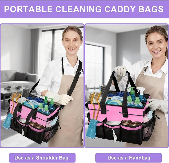 Cleaning Caddy Bag Heavy-Duty Organizer Tote - Image 5