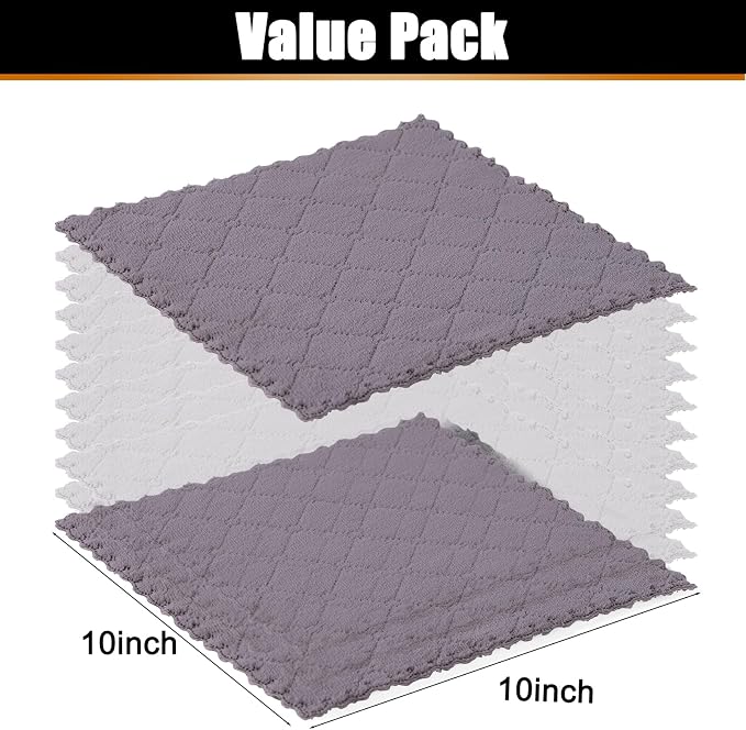 Mordimy 18 Pack Kitchen Cloths Dish Towels, Super Soft and Absorbent Dish Cloths - Image 5