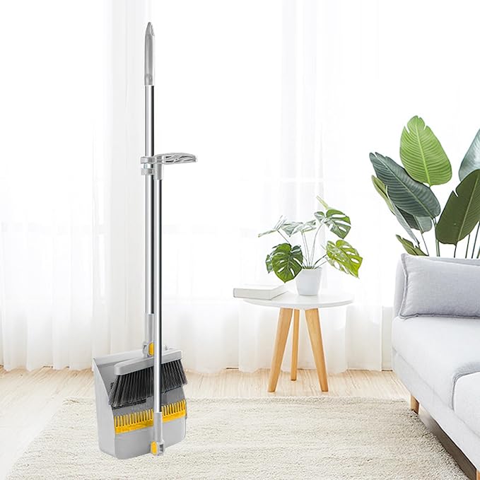 Broom with Dustpan Combo Set 180-degree Rotatable Brooms and Dustpan Set - Image 6