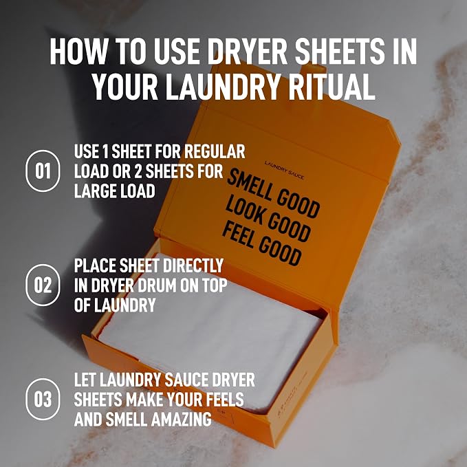 Laundry Sauce - Laundry Dryer Sheets, Luxury Fragrance, Contains Essential Oils - Image 4