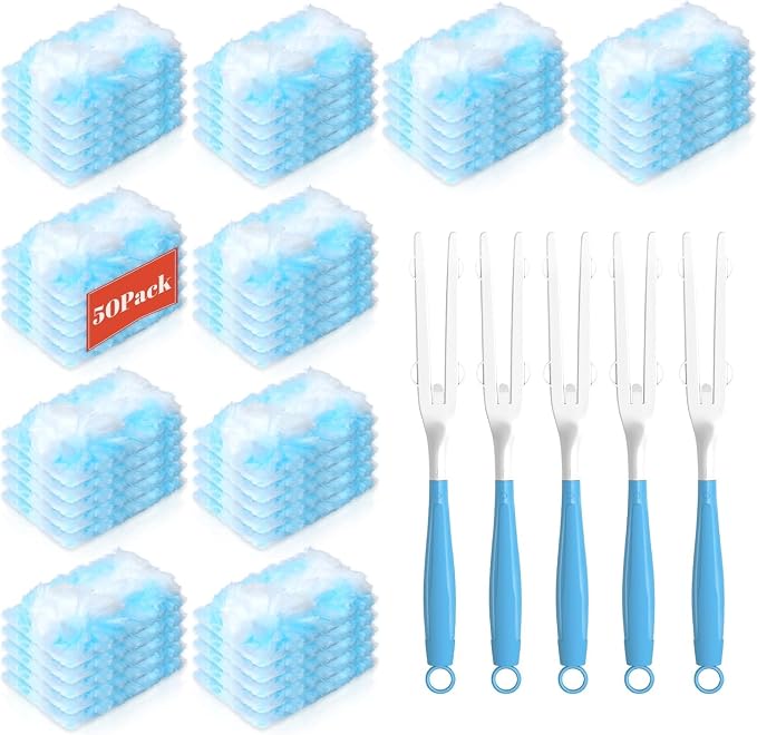 Duster Refills Compatible with Swiffer Duster Refill Heavy Duty, 50 Refills & 5 by LYASIL