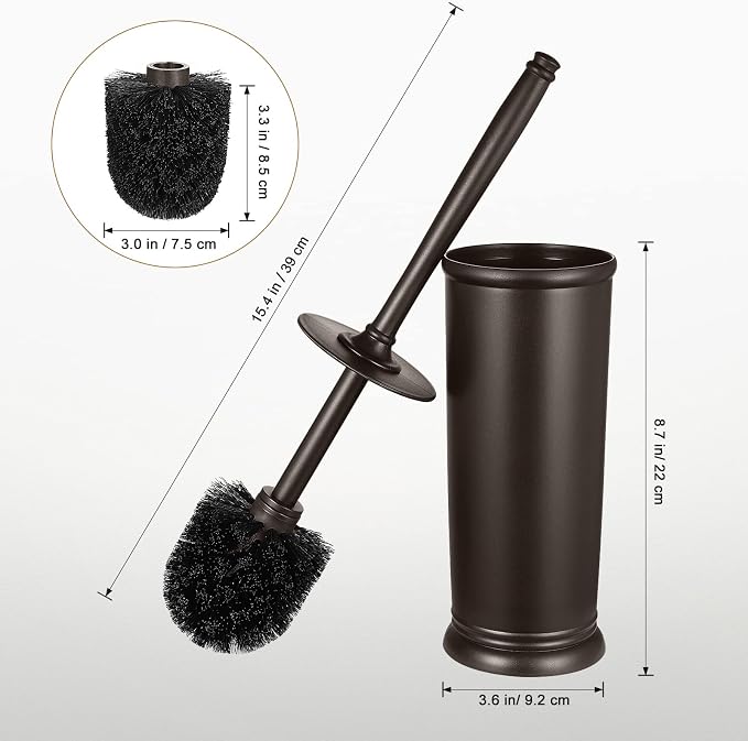 Toilet Bowl Brush Holder Set: Bathroom Deep Cleaning Toilet Scrubber Rim Cleaner - Image 7