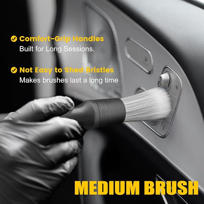 10PCS Car Detailing Brush Kit, All-in-One Interior Exterior Auto Detailing - Image 3