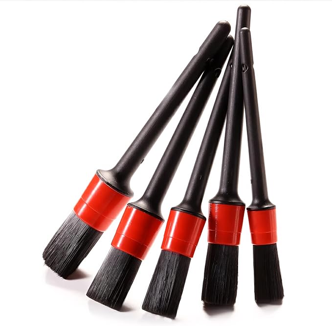 Car Detailing Brush Set, Scratch-Free Soft Bristle Brushes by Coltree