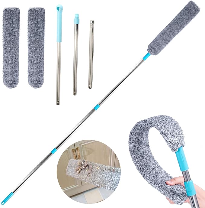 Retractable Gap Dust Clean Under Appliance Microfiber Duster Dust Cleaning Brush - Image 7