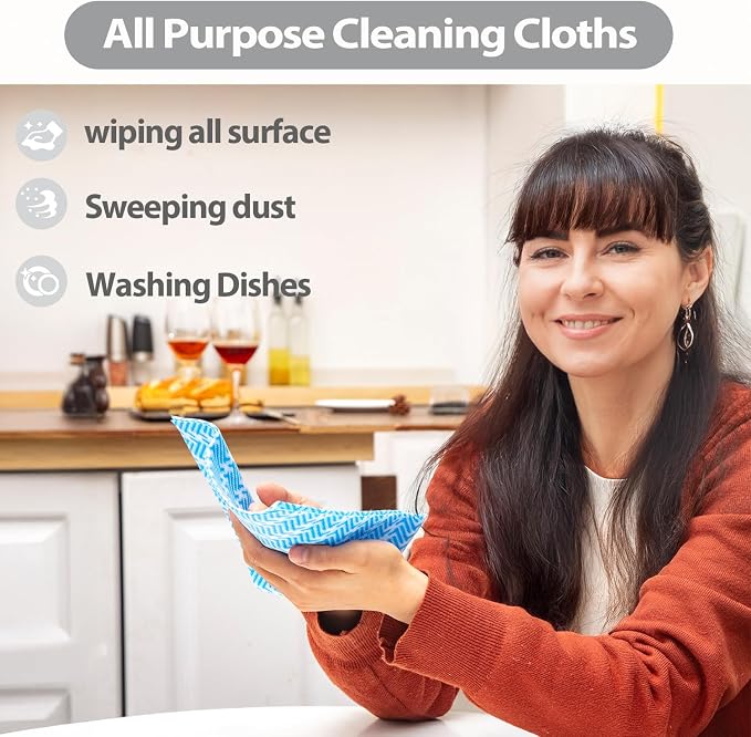 Disposable Dish Cloths, Machine Washable J Cloth, Heavy Duty Handy Cleaning - Image 4