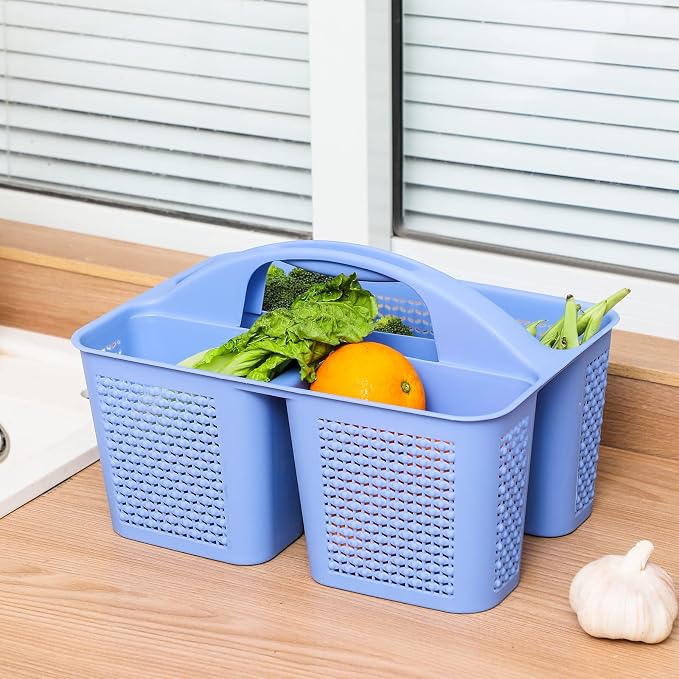 UUJOLY Plastic Portable Shower Caddy Basket Bucket, Cleaning Shower Basket - Image 3