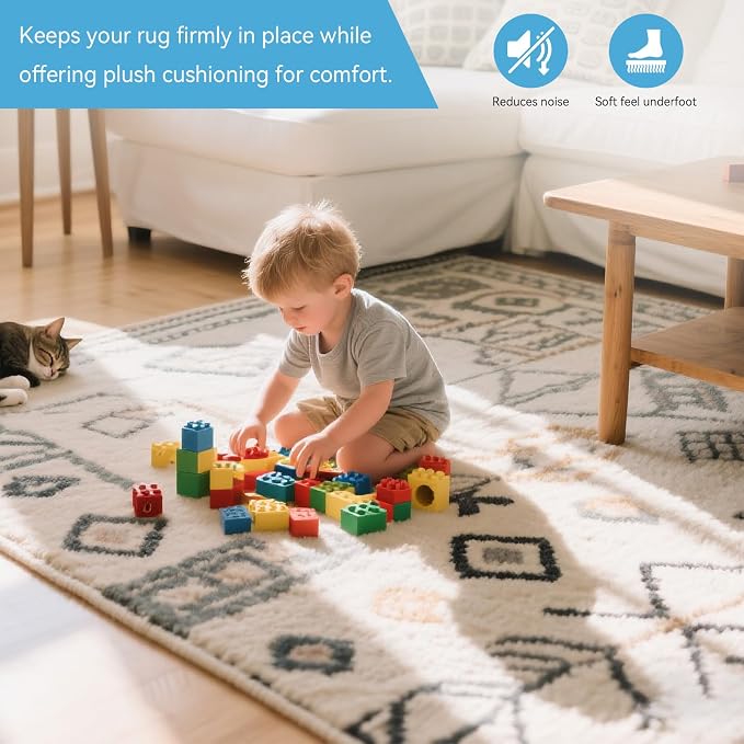 Warmstar 5x7 FT Non Slip Rug Pad, 100% Waterproof Felt Rug Pad - Image 2