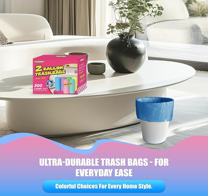 300 Count 3 Gallon Trash Bags - Image 5