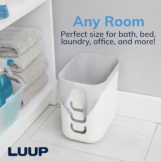 STORi Luup Bathroom Wastebasket, Secure Grocery Bags, Plastic Garbage Container - Image 7