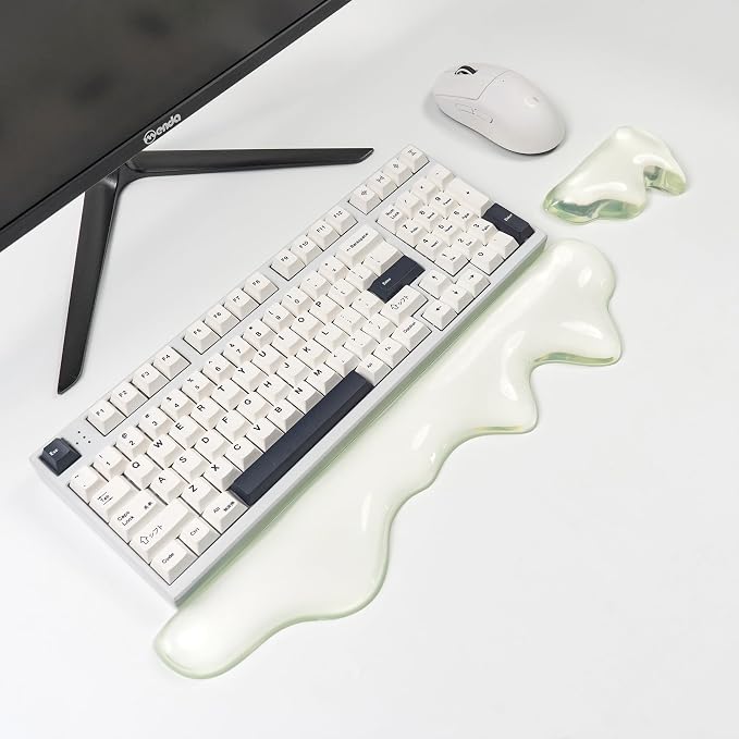 Ergonomic Gel Wrist Rest for Keyboard and Mouse, Wrist Rest Set, Cute Silicone by Sumgsn