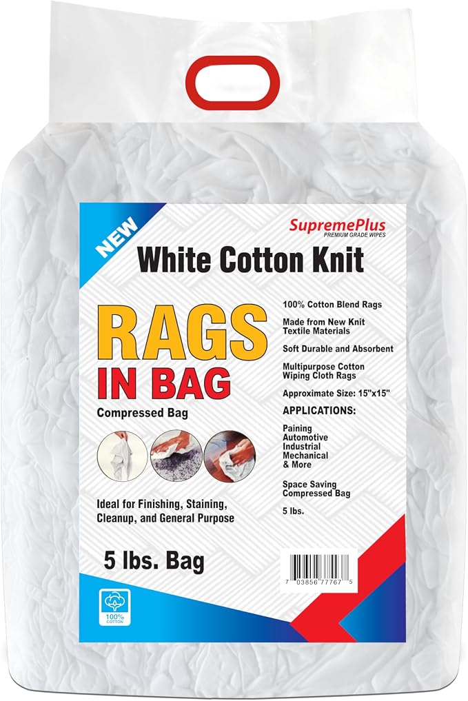 New Cotton T-Shirt Cleaning Rags Bulk - Image 2