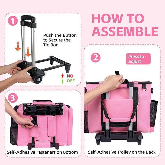 Extra Large Rolling Cleaning Caddy Bag - Image 4